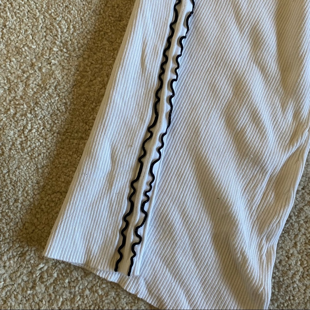 Zara High Rise Wide Leg Ribbed Knit Pants - Picture 10 of 11